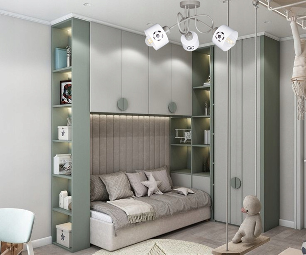 Lampa sufitowa do pokoju dziecka beżowa Piłkarski Kubeczek 3xE27 Led 