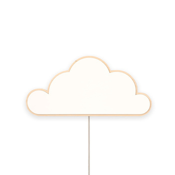 Lampka nocna do pokoju dziecięcego drewniana Chmurka