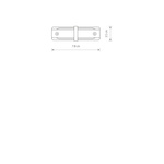 Łącznik PROFILE STRAIGHT CONNECTOR biały