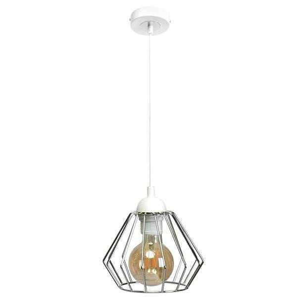 INDUSTRIALNA lampa wisząca NORMAN WHITE 1xE27 MLP6260