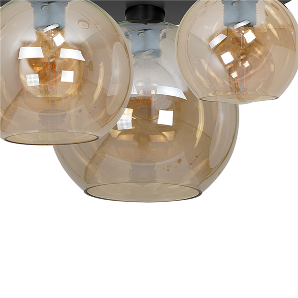 Nowoczesna lampa sufitowa plafon SOFIA AMBER MLP6588