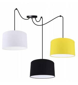 Lampa do pokoju dziecka typu Pająk z kolorowymi abażurami