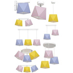 Lampa dziecięca kolorowa DIAMENCIK III szer. 70cm 