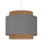 Lampa wisząca do pokoju dziecka w stylu Boho Szara 2xE27