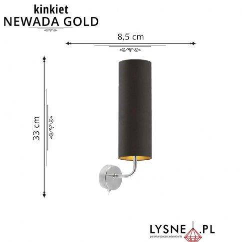 Kinkiet z włącznikiem NEWADA GOLD