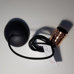 Retro zwis miedź CABLE BLACK / COPPER 160cm