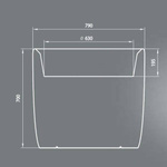 Lampa sufitowa chromowa 5x40W abażur z tkaniny Luk Candellux 35-70753