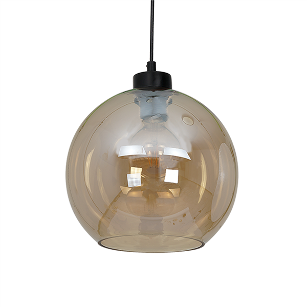 Nowoczesna lampa wisząca pojedyncza SOFIA AMBER 1xE27