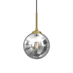 Stylowa lampa wisząca REFLEX fi 17 MLP8413, czarny/złoty, 1x40W E14