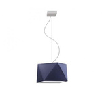 Lampa wisząca do pokoju dziecięcego szary abażur Świetlisty Diamencik