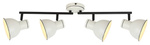 Lampa sufitowa ścienna biało-czarna 4x40W regulowana Zumba Candellux 94-72153