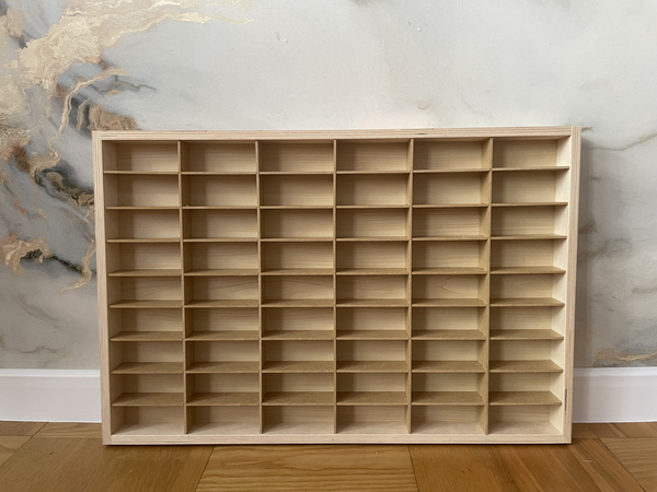 Półka na resoraki Hot Wheels drewniana organizer do pokoju dziecka 54 naturalna 