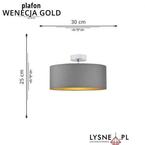 Żyrandol do kuchni WENECJA fi - 30 cm GOLD