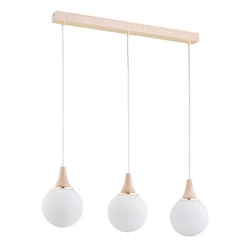 Lampa wisząca ALFA TRENTO DREWNIANA 3xE14 82cm | 62320