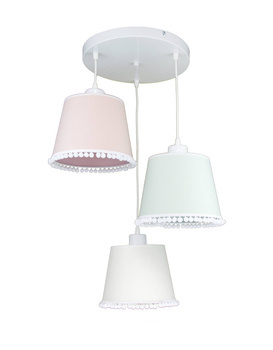 Lampa dziecięca pastelowa Pompony 3