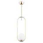 Lampa wisząca do salonu NOVAL L E14 wys. 80cm | złoty
