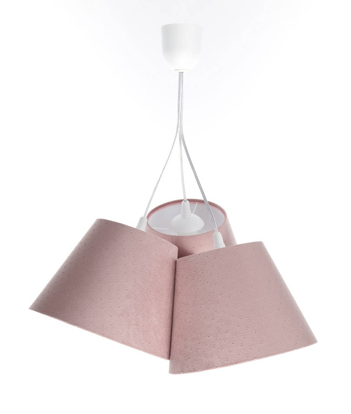 Lampa wisząca do pokoju dziewczynki różowa stożki Jasmine 
