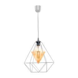 Lampa wisząca ALAMBRE GREY 1xE27 4W żarówka w zestawie
