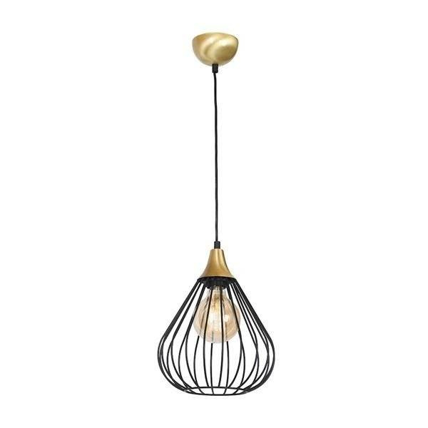 Lampa wisząca KANE BLACK 1xE27 MLP4794