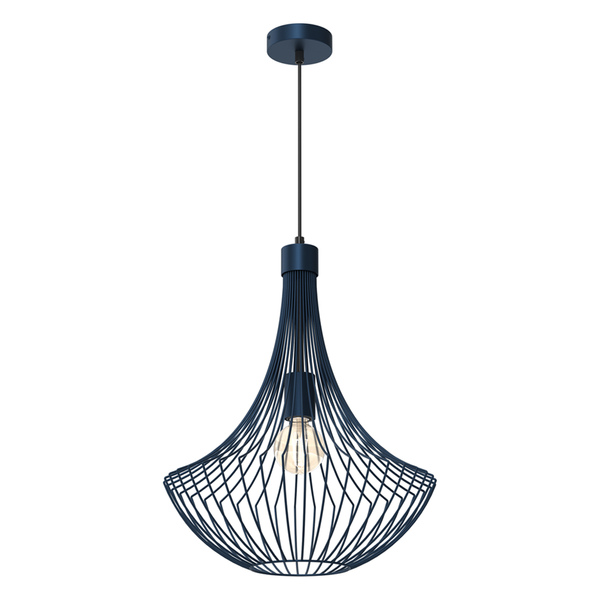 Lampa wisząca CESTA, MLP8673, niebieska, 1x60W E27