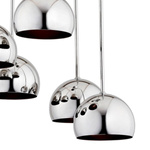 Lampa sufitowa żyrandol GLAMOUR chrom śr. 46cm