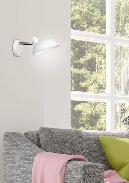 Lampa ścienna kinkiet 1X40W E14 biały DURIO 21-51448