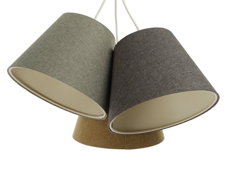 Lampa sufitowa w stylu Boho do pokoju dziecka potrójna stożki