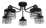 Lampa w stylu loft czarna Koszyk 5