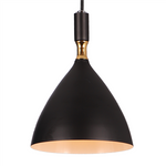 Nowoczesna lampa wisząca OTTO BLACK/GOLD 1xE27 ML6158