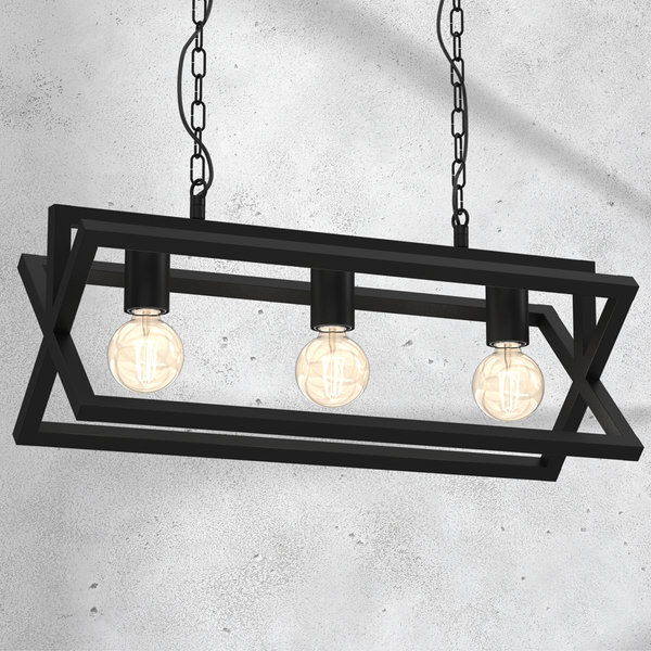 Lampa wisząca ARNOLD, MLP8563, czarna, 3x60W E27