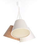 Lampa w stylu Boho z korka do pokoju dziewczynki i chłopca stożki  