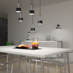 Lampa wisząca ARENA, MLP7787, czarny/srebrny, 5x11W GX53