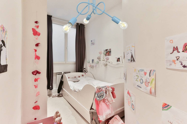 Lampa sufitowa dla chłopca i dziewczynki niebieska Mondo 3 loft