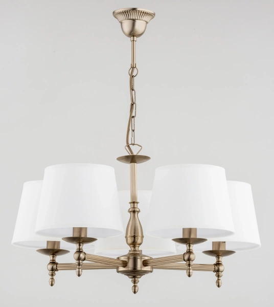 Żyrandol ALFA ROKSANA ZŁOTA 5xE14 64cm | 16076