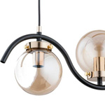 Nowoczesna lampa wisząca KORDA GOLD OP. OŚW. 3 PŁ