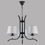 Nowoczesna lampa sufitowa BARNI III czarny śr. 53cm