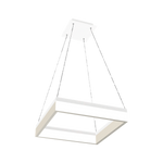 Lampa wisząca NERO WHITE 32W LED wys. 60-100cm | biała