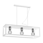 Lampa wisząca CAGE WHITE 3xE27 w nowoczesnym stylu