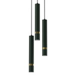Lampa wisząca JOKER, MLP8919, zielony/złoty, 3x8W GU10