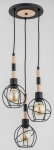 Lampa wisząca ALFA BILBAO DREWNIANA 3xE27 26cm | 61029