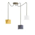 Lampa wisząca do pokoju dziecięcego miętowa Świetlisty Diamencik