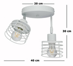 Lampa młodzieżowa szara Lizbona 