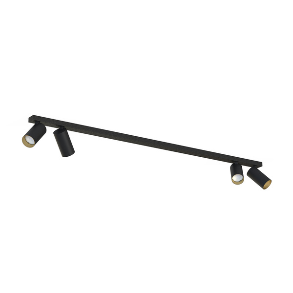 Lampa punktowa listwa natynkowa MONO IV dł. 118cm GU10 | czarny złoty