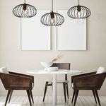 Lampa wisząca MERIDIANO, MLP7960, czarny/brązowy, 3x60W E27
