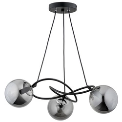 Lampa sufitowa ALFA VELTA CZARNA 3xE14 60cm | 62344