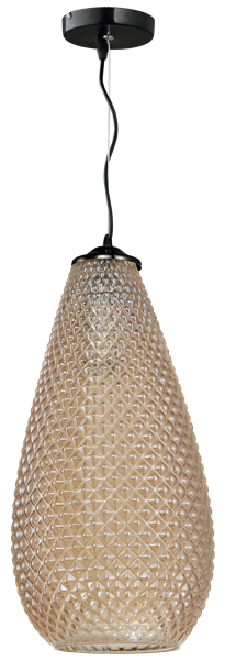 Lampa wisząca kropla PETRA bursztynowy ML5482