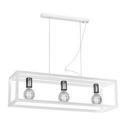 Lampa wisząca CAGE WHITE 3xE27 w nowoczesnym stylu