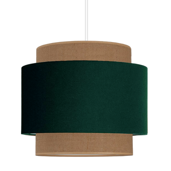 Lampa wisząca do pokoju dziecka w stylu Boho Butelkowa Zieleń 2xE27