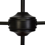 Lampa sufitowa SALMA BLACK / WOOD 3xE27 60W