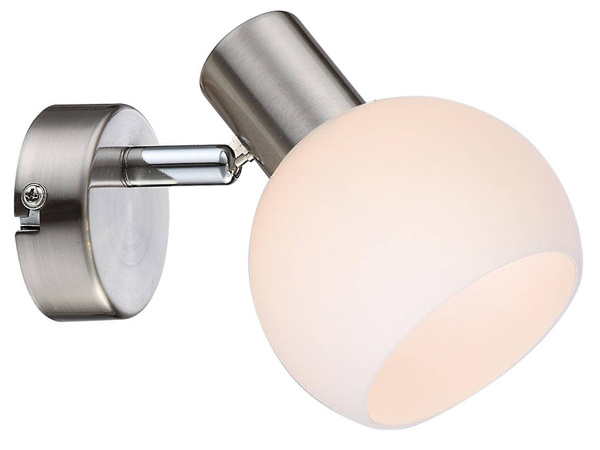LAMPA ŚCIENNA KINKIET CANDELLUX MAURO 91-61584  E14 LED RGB SATYNA NIKIEL Z PILOTEM